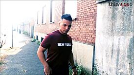 big boobs brunette saved and fucked in roleplay with facial cumshot