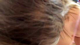 stepdaughter poses and gets cum in mouth