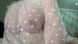 Gorgeous big boobs close-up milf saggy tits?