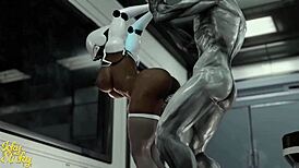 huge ass female robot getting plowed by hung alien part 3