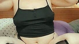 Ambe36dd teasing with big natural tits softly