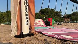 Sup yoga with lush on the water public cum