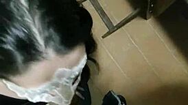 Young Couple Sucks Monster Black Cock at Office Overtime