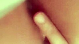 A redhead Latina explores subtle self-touch techniques