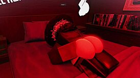 making love to this femboy while stretching him