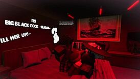 making love to this femboy while stretching him