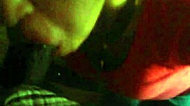 Latina performs oral on black cock in deepthroat session.