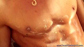 Nuru Asian Milf Engages in Outdoor Fucking with Oiled Massage and Intimate Relaxation