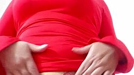 Latina Stepmom With Giant Cameltoe Masturbates For Stepson