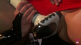 Two lesbian friends in hardcore action with sex toys