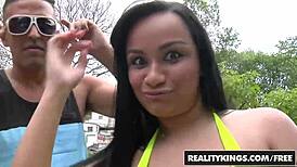 Brazilian milf celiny salles gets anal from black stud