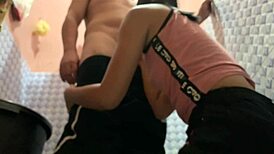 Filipina Meets Stranger In Public Comfort Room