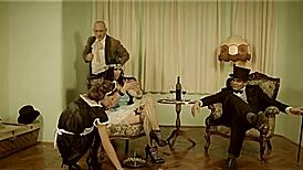 Maid's mistake leads to BDSM punishment in garage