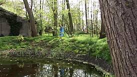 Deniska Plays Perverted Games with Masked Men Outside, Involving Anal and Deepthroat