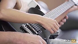 An old man and a teen feel a spark and make love in this Old4k scene.