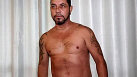 Brazilian Pornstar With Huge Cock Stroking And Cumming In Solo Masturbation Scene