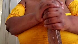 hand job happiness v3 with big black cock