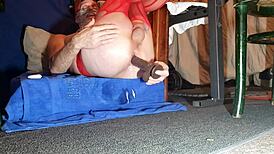 soloboy has his ass dripping while fucking favorite toy