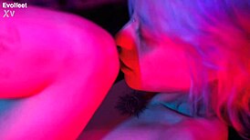 Latina lesbians indulge in foot worship and pussy licking with wet kisses