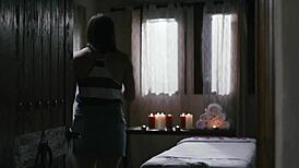 Asian gives milf a massage and licks her