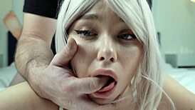 The juicy blonde babysitter gets fucked in all positions roughly