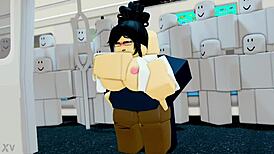 Feeling Intense Pleasure From Monster Cock Between Huge Tits And Big Ass In Metro