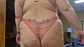 Watch Sandra Go Hard And Heavy Back From Retirement As A BBW Amateur MILF Cum Guzzler!