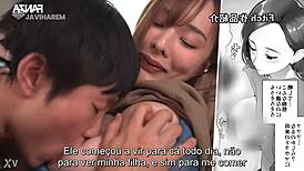 MILF SUCKS DAUGHTER'S FRIEND'S SMALL DICK IN SHOWER!