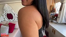 Raquel Brunette Turns Slutty Giving Ass To Lover