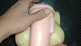 Trio kissy and dolly share intimate moments