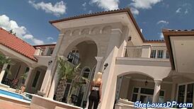 Wow! Babe Deepthroats And Gets Assfucked In Wild Threesome!