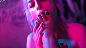 Latina lesbians indulge in foot worship and pussy licking with wet kisses