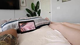 Watching Porn with 18+ Step Sis Dolly Paige