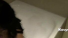 Indian Housewife Takes a Relaxing Shower