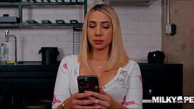 big-ass blonde pays plumber with her body, getting pussy fucked hard in doggystyle quickie