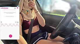 friend films me driving while fan controls vibrator remotely