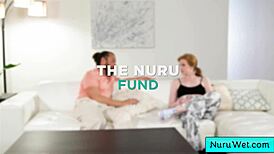 I give a wet nuru massage and rub my natural tits on your back, says the blonde masseuse.