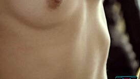 Arab Teen Katrine Pirs Strips for Playboy