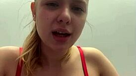 in public, a teen girl gets her pussy fucked by a big dick while masturbating with toys