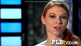 Do multiple hands touch her petite body?