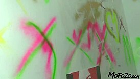 black haired amateur swallows the cum from daddy