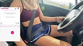 friend films me driving while fan controls vibrator remotely