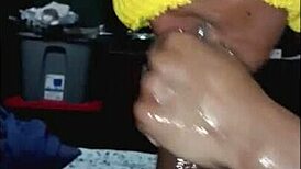 young milf gives best blowjob to gay guy with deepthroat