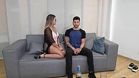 i'm so horny, and the security guard knows it—he fucks me deliciously with his hard cock 😍