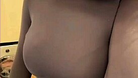 My Milky Stepmom Licks Her Nipples and Gets a Pussy Massage!