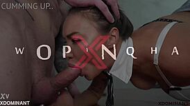 Watch this submissive milf endure anal prolapse and pissing during intense casting with xdominant!