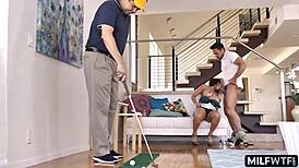 this latina cougar loves getting her ass fucked for a creampie