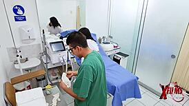 Peruvian MILF visits gynecologist for consultation