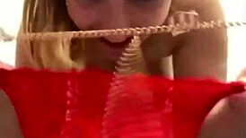 in public, a teen girl gets her pussy fucked by a big dick while masturbating with toys