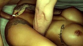 Brunette With Huge Tits Blows Old Buddy In Hardcore Sex